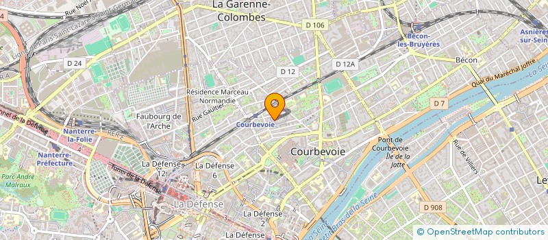 localisation de l'entreprise HEDHLI BAT à COURBEVOIE