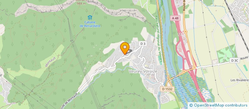 localisation de l'entreprise HEDONE  VEUREY-VOROIZE