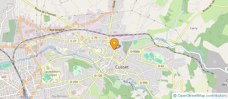 localisation de l'entreprise HEDONIA à CUSSET
