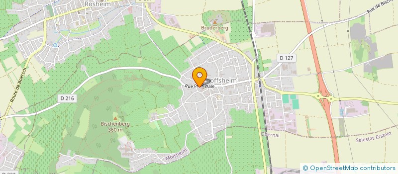 localisation de l'entreprise HEDONIE PAR JULIE GLESS  BISCHOFFSHEIM