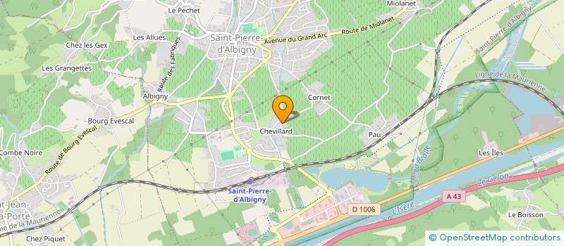 localisation de l'entreprise HEDVA  SAINT-PIERRE-D'ALBIGNY