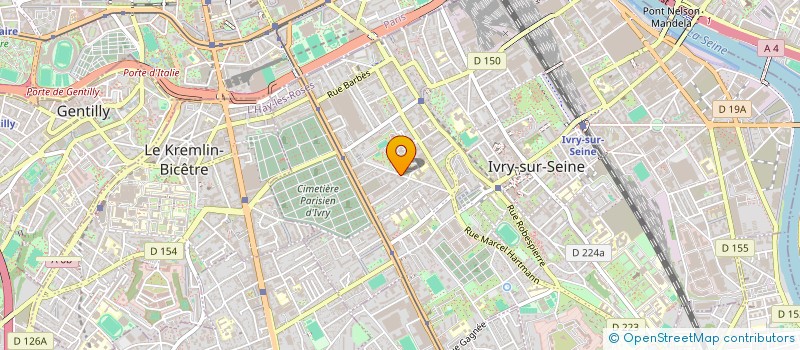 localisation de l'entreprise HEDWAY  IVRY-SUR-SEINE