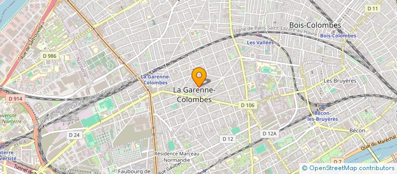 localisation de l'entreprise HEEL'EVENTS à LA GARENNE-COLOMBES