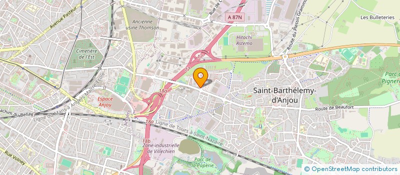 localisation de l'entreprise HEEWO DIGITAL  SAINT-BARTHELEMY-D'ANJOU