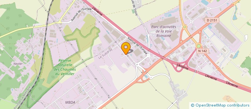 localisation de l'entreprise HEFED INVEST  LE SUBDRAY