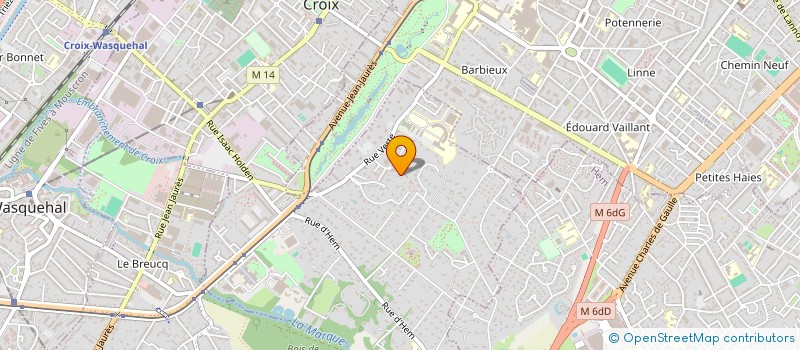 localisation de l'entreprise HEFLO à CROIX