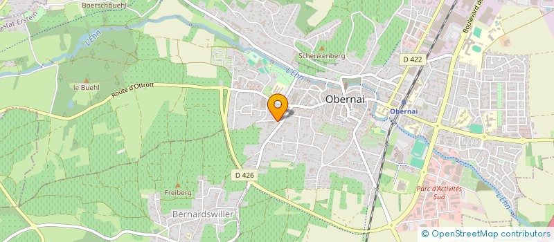 localisation de l'entreprise HEFRAS MONTANA  OBERNAI