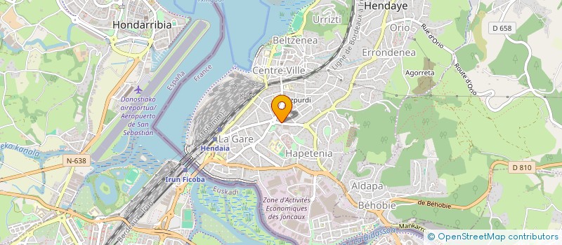 localisation de l'entreprise HEGAL ZABAL à HENDAYE