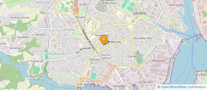 localisation de l'entreprise HEGE ARCHITECTES  LORIENT