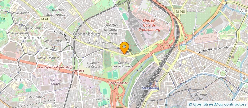 localisation de l'entreprise HEGEMONIE à STRASBOURG