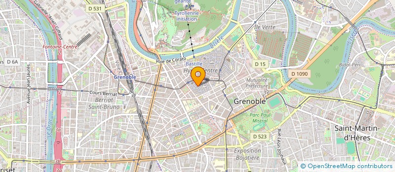 localisation de l'entreprise HEGEOMA à GRENOBLE