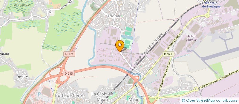 localisation de l'entreprise HEGO à TRIGNAC