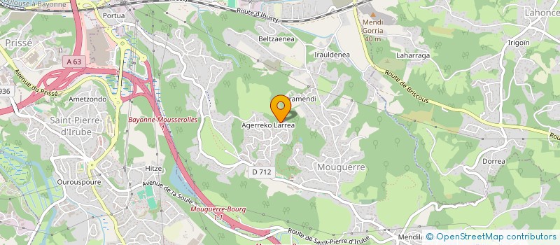 localisation de l'entreprise HEGO ETXEA  MOUGUERRE