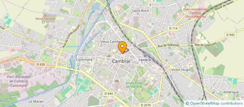 localisation de l'entreprise HEGO - P - E à CAMBRAI