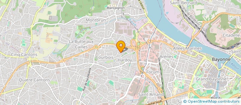 localisation de l'entreprise HEGOAK à ANGLET