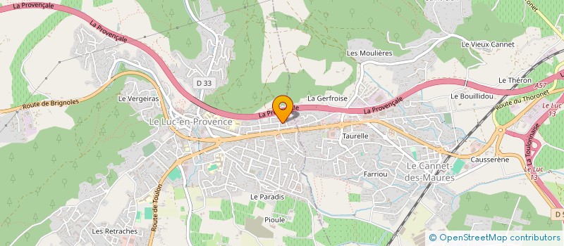 localisation de l'entreprise HEGOAK  LE LUC