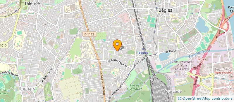 localisation de l'entreprise HEGOAK à BEGLES