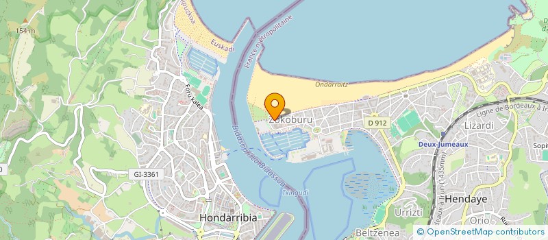 localisation de l'entreprise HEGOAK OCEAN à HENDAYE