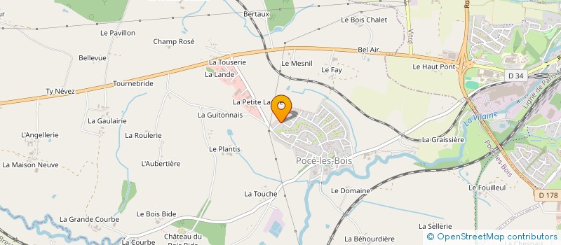 localisation de l'entreprise HEH  POCE-LES-BOIS