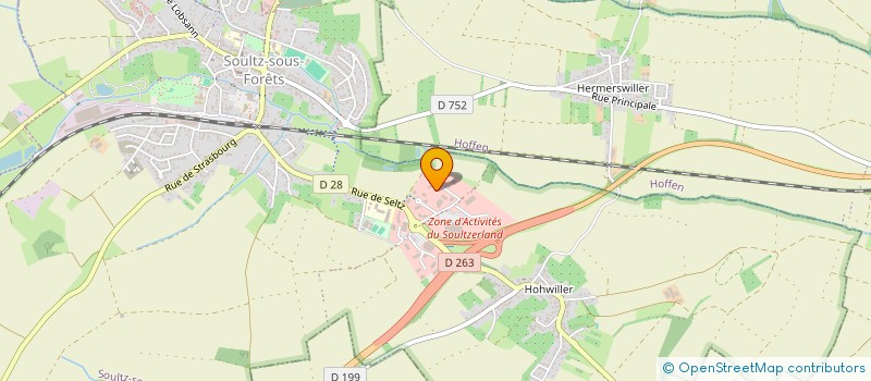 localisation de l'entreprise HEIBY CONSTRUCTION  SOULTZ-SOUS-FORETS