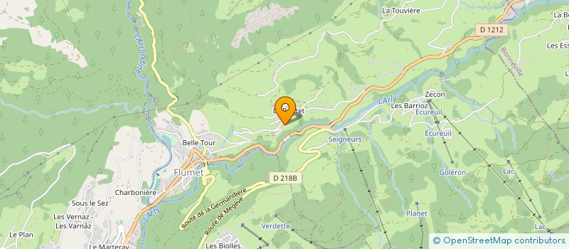 localisation de l'entreprise HEIDI  FLUMET