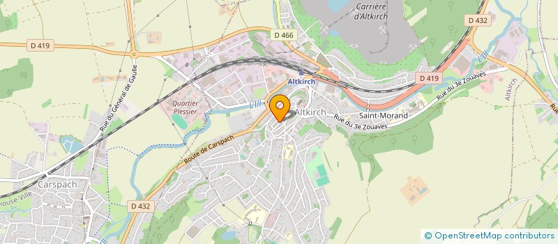 localisation de l'entreprise HEIMBURGER OPTICIENS à ALTKIRCH