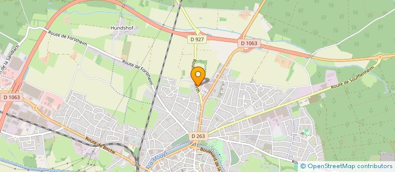 localisation de l'entreprise HEIMELSBERG  HAGUENAU