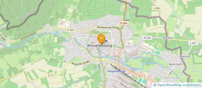 localisation de l'entreprise HEINZELMANN TIPPL  WISSEMBOURG