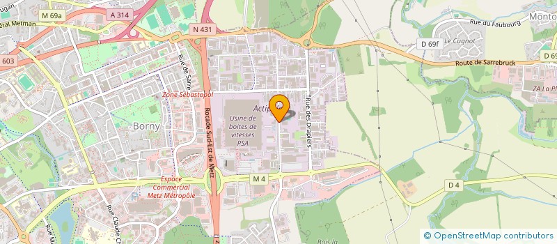 localisation de l'entreprise HEISS CLAUDE DEMENAGEMENTS  METZ