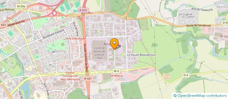 localisation de l'entreprise HEISS CLAUDE PARTICIPATIONS à METZ