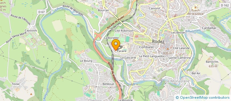 localisation de l'entreprise HEITZMANN FALGAYRAT  RODEZ