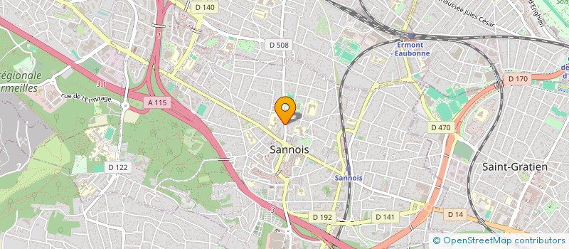 localisation de l'entreprise HEIVA PRODUCTION à SANNOIS