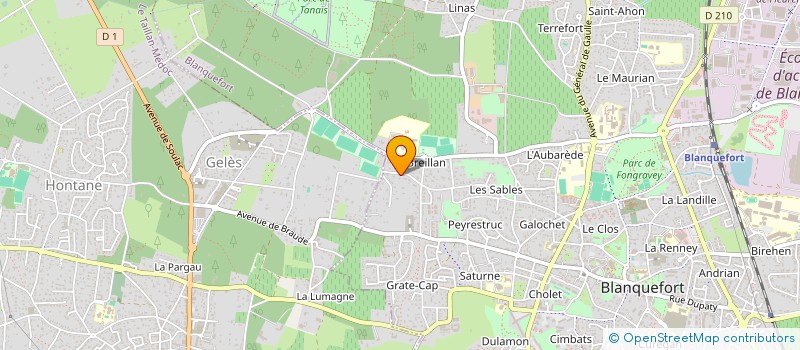 localisation de l'entreprise HEJUVIN à BLANQUEFORT