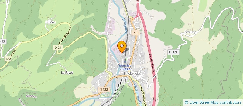 localisation de l'entreprise HEJYDOVIXA à MASSIAC