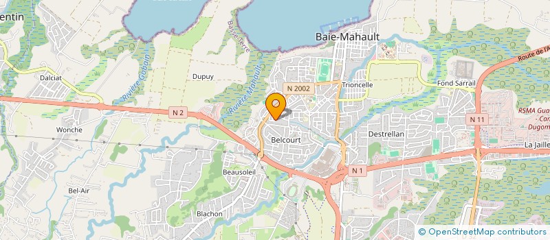 localisation de l'entreprise HEKA SANTE  BAIE-MAHAULT