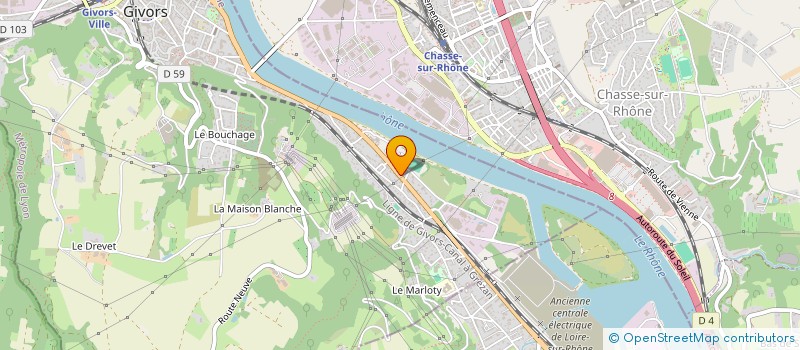 localisation de l'entreprise HEKAMIA  GIVORS