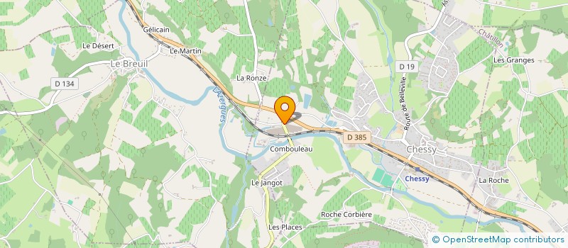 localisation de l'entreprise HEKIPIA  CHESSY