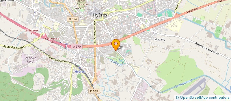 localisation de l'entreprise HEKLA à HYERES