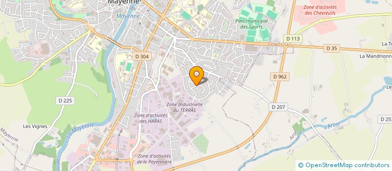 localisation de l'entreprise HEKLEV AN AMZER -L'ECHO DU TEMPS-  MAYENNE