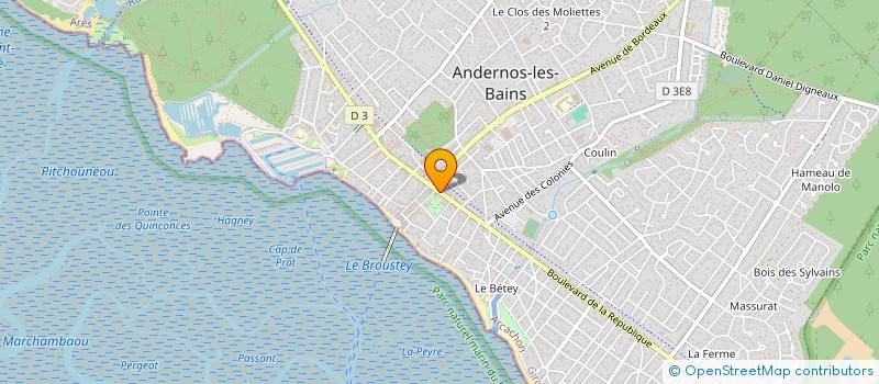 localisation de l'entreprise HEL S  ANDERNOS-LES-BAINS