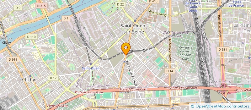 localisation de l'entreprise HELA OPTIQUE à SAINT-OUEN-SUR-SEINE