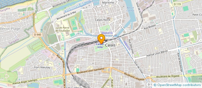 localisation de l'entreprise HELACA à CALAIS