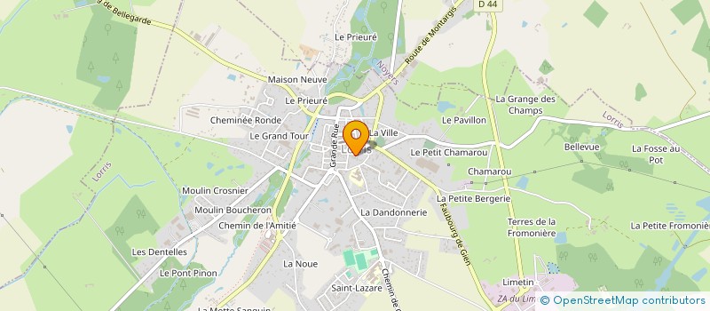 localisation de l'entreprise HELACEMA à LORRIS