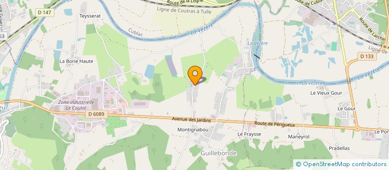 localisation de l'entreprise HELALI  TERRASSON-LAVILLEDIEU