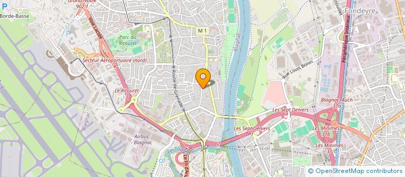 localisation de l'entreprise HELAMDURET  BLAGNAC