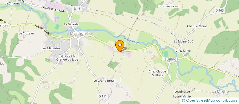 localisation de l'entreprise HELAN INVESTISSEMENTS à FEUILLADE