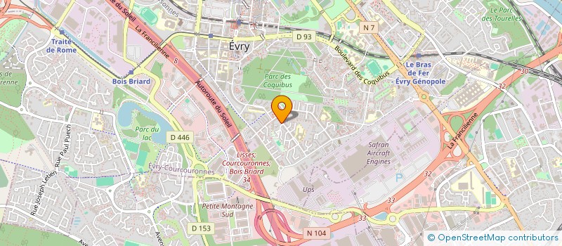 localisation de l'entreprise HELANA à EVRY-COURCOURONNES