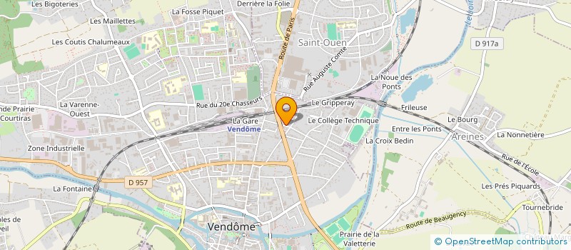 localisation de l'entreprise HELANN  VENDOME