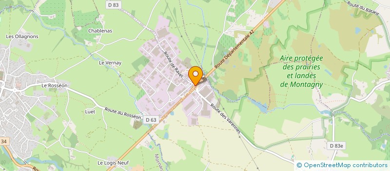 localisation de l'entreprise HELANT  MORNANT