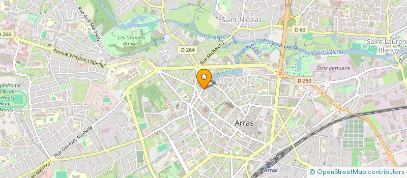 localisation de l'entreprise HELARD FRERES à ARRAS